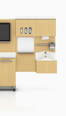 The Compass modular healthcare system in a clinical space. Select to go to the Herman Miller clinical landing page.