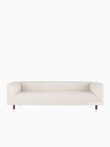 White Rolled Arm Sofa.