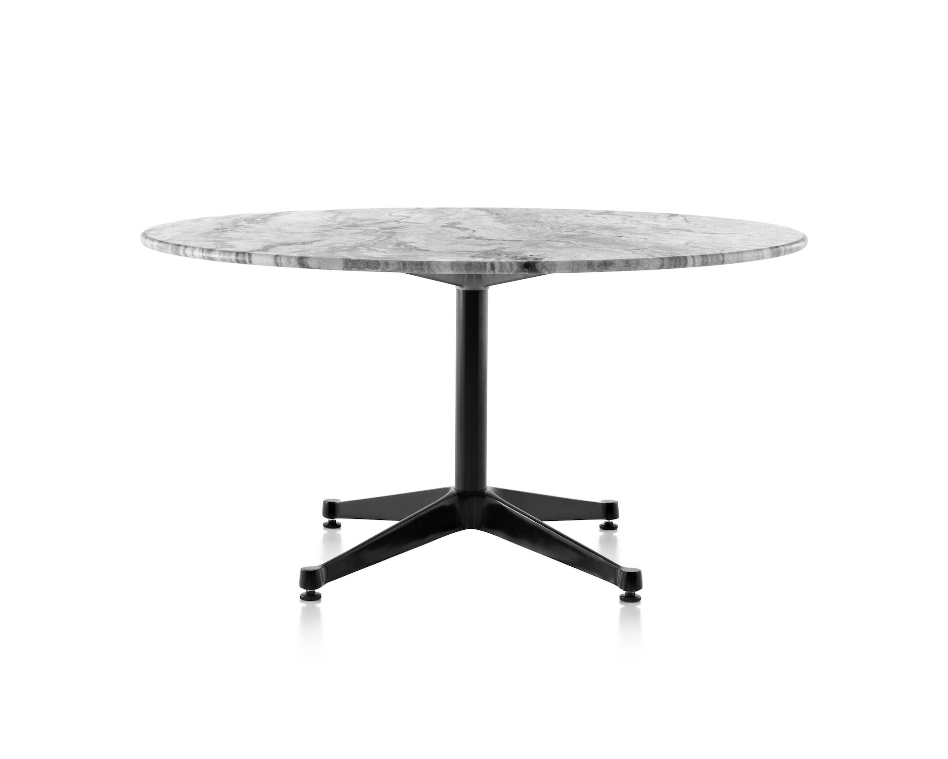 Eames Round Table Outdoor, Contract Base, Stone Top - Herman Miller