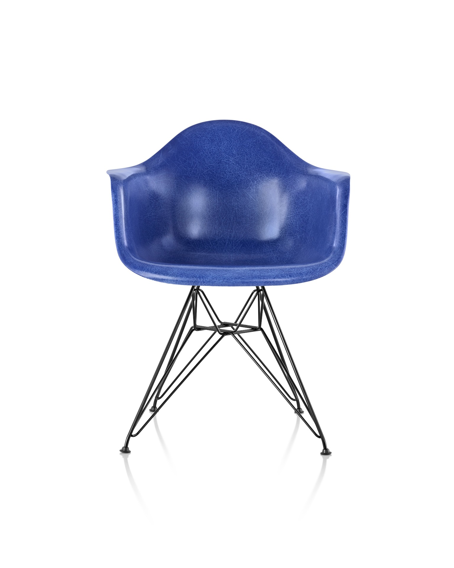 Eames Molded Fiberglass Armchair, Wire Base