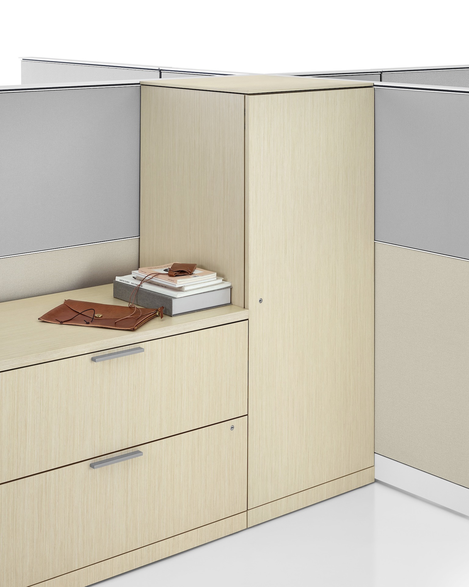 Image of Canvas Storage standing cabinet and drawers.