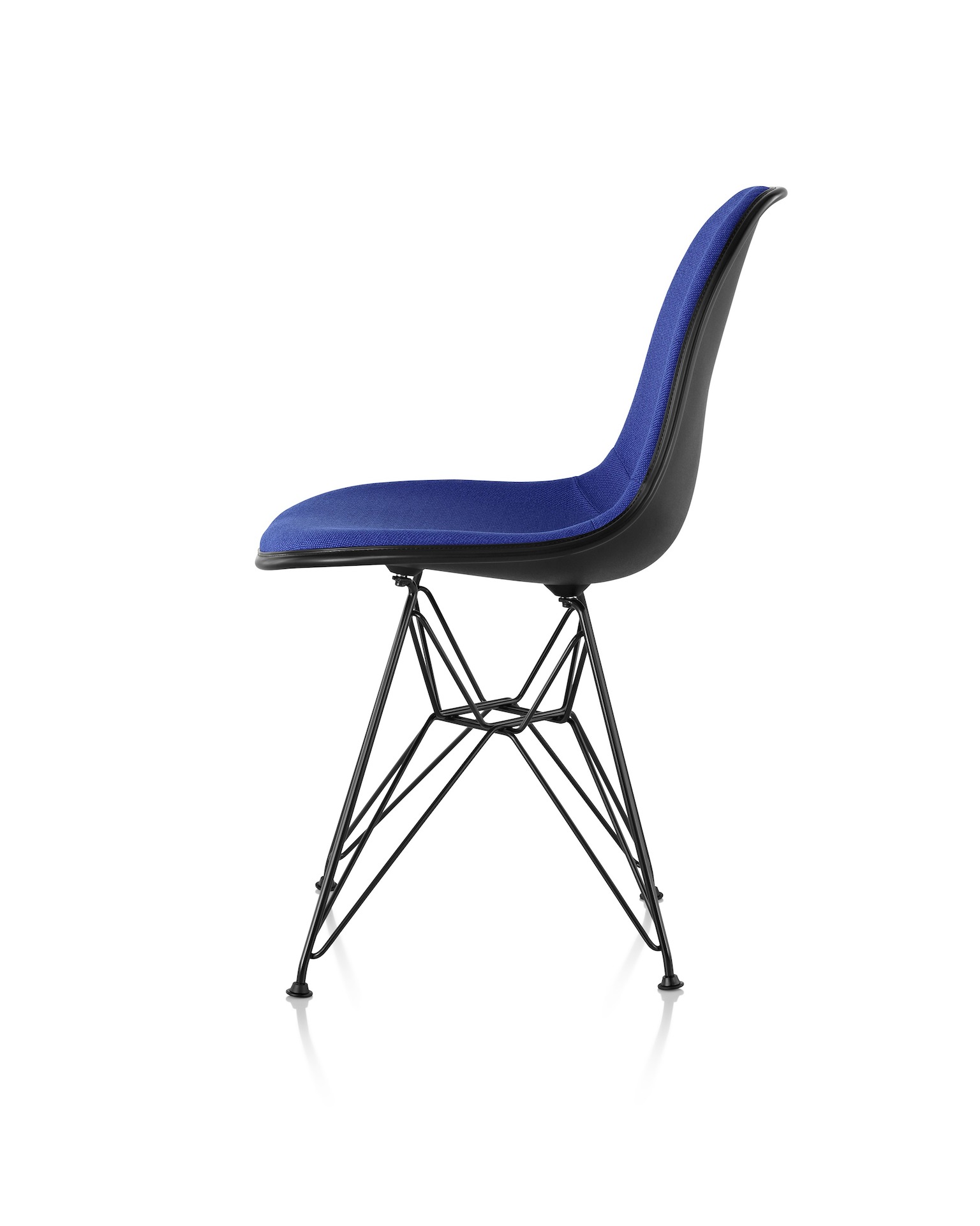 Eames Molded Plastic Side Chair, Wire Base