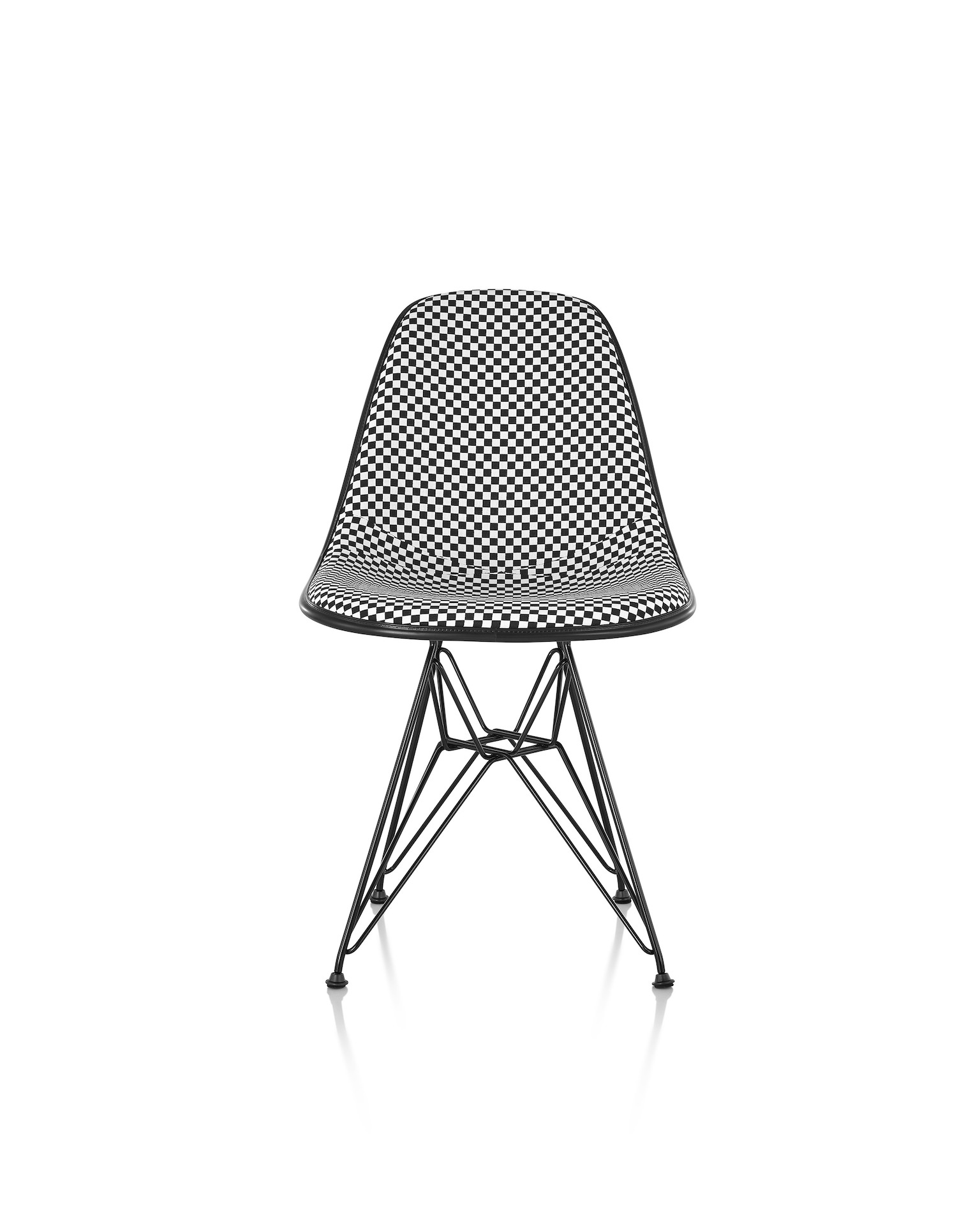 Eames Molded Fiberglass Side Chair, Upholstered 