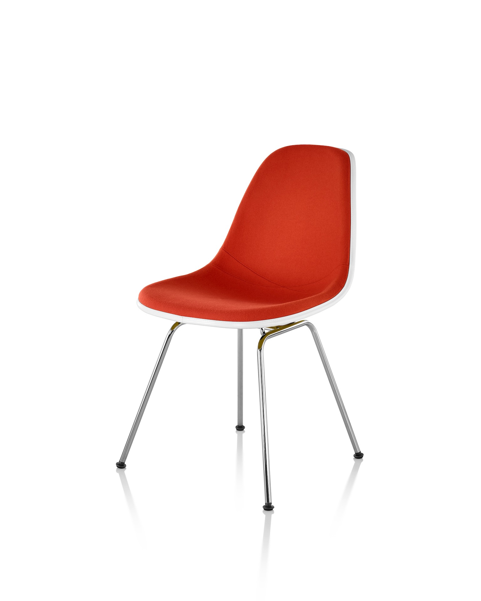 Eames Molded Fiberglass Side Chair, Upholstered