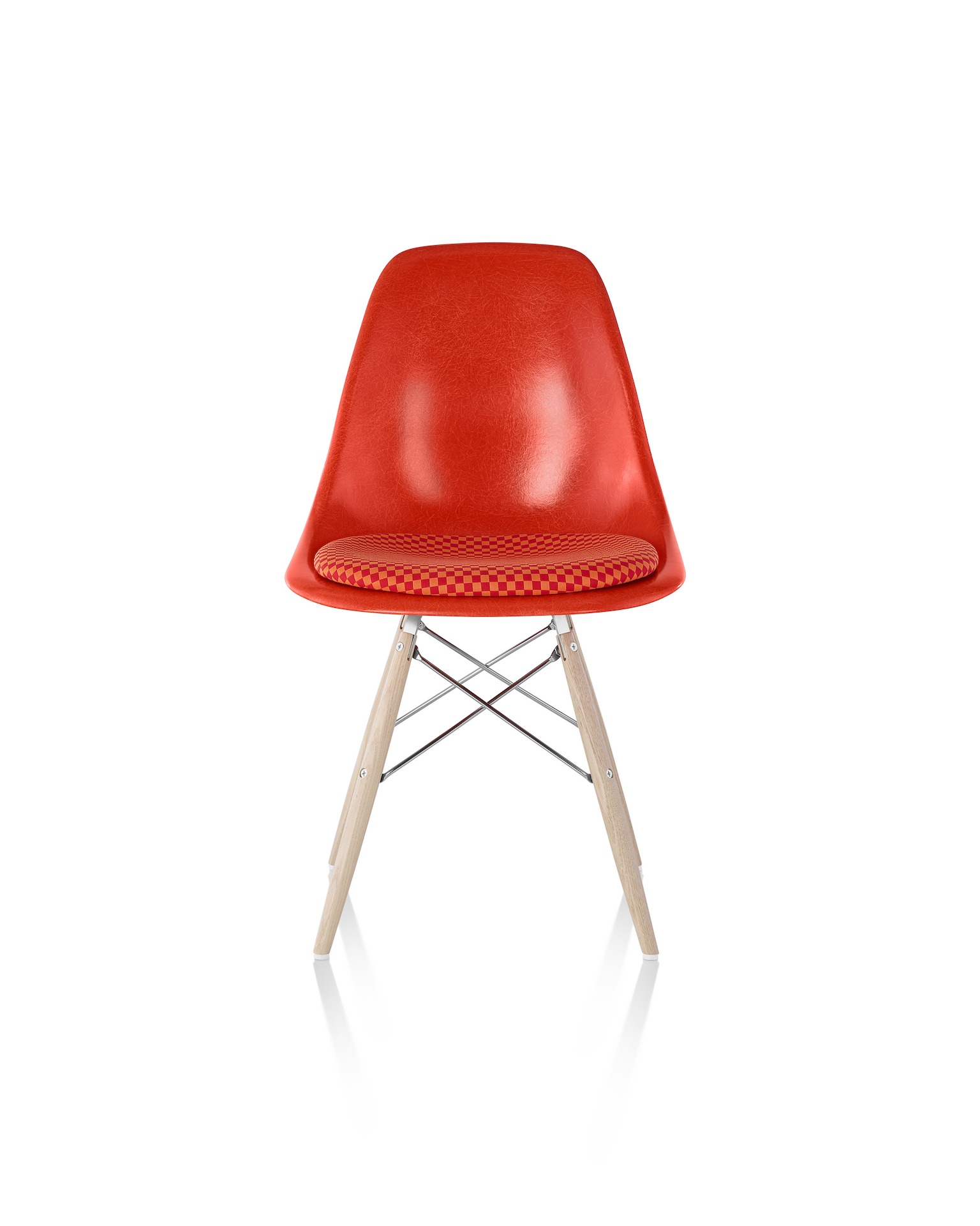 Eames Molded Fiberglass Chair with Seat Pad