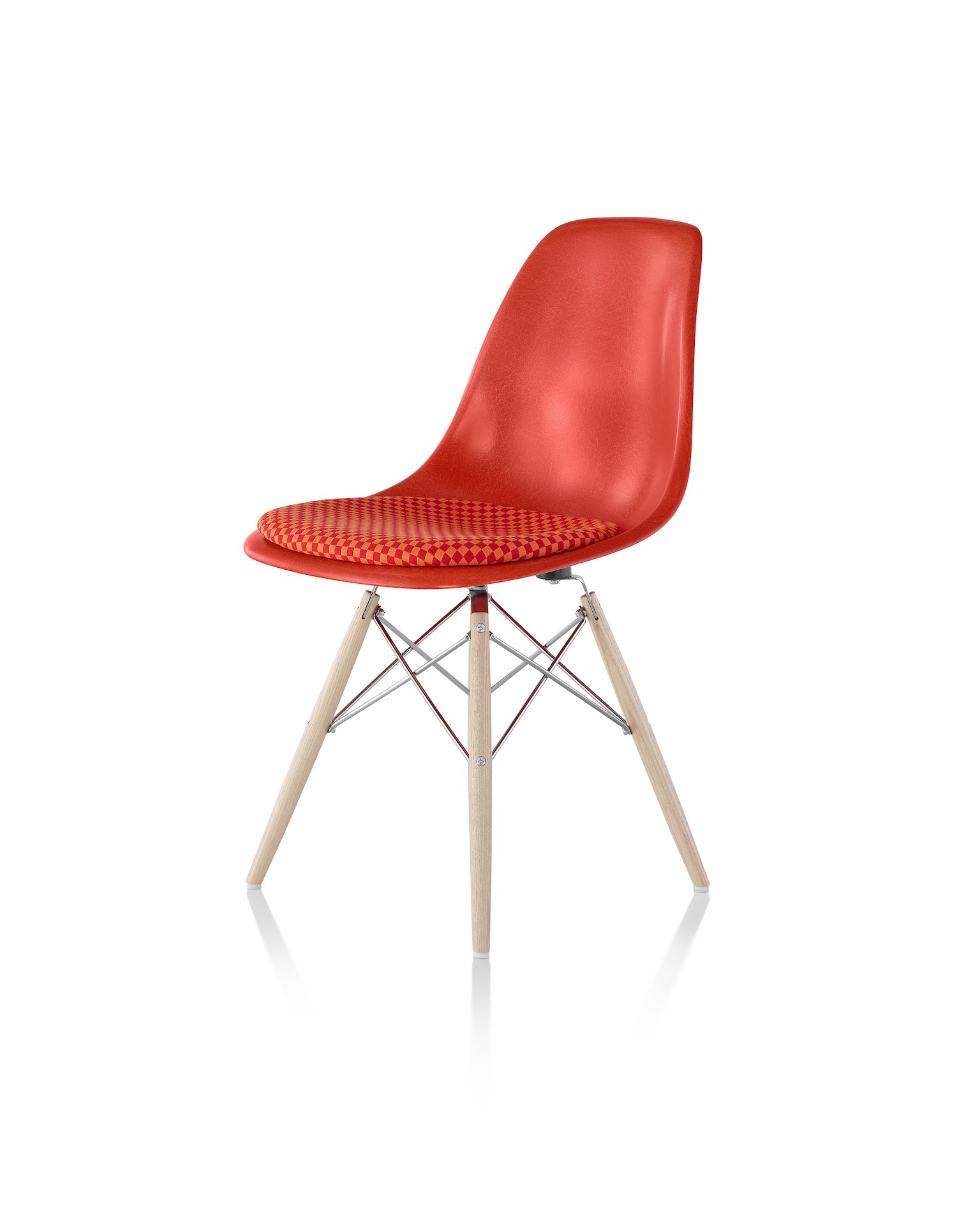 Eames Molded Fiberglass Chair with Seat Pad