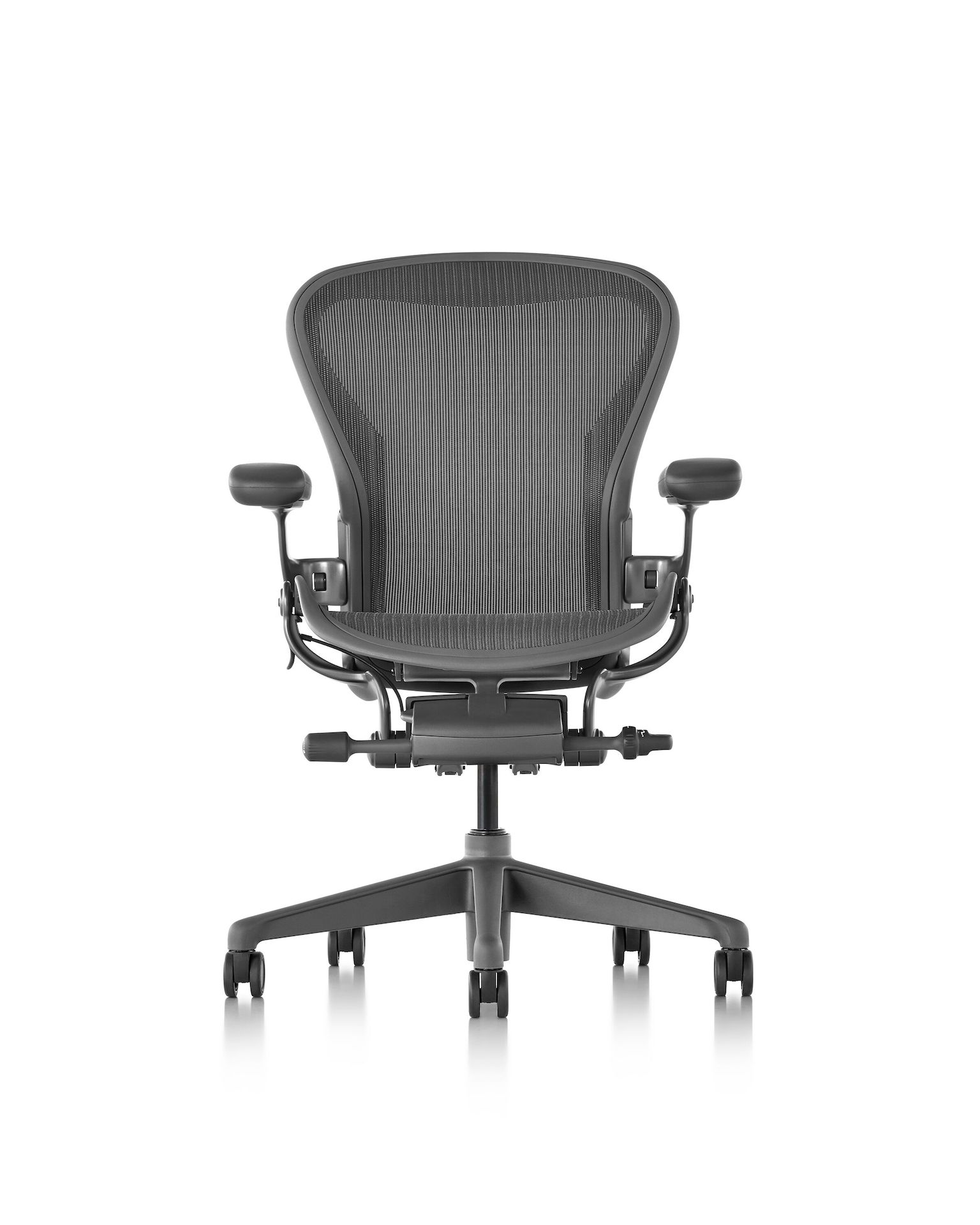 Aeron Chair, Carbon, Basic Back Support - Herman Miller