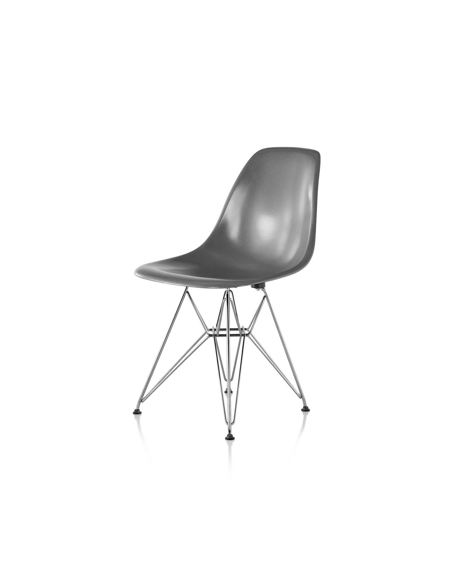 Eames Molded Fiberglass Side Chair, Wire Base - Herman Miller