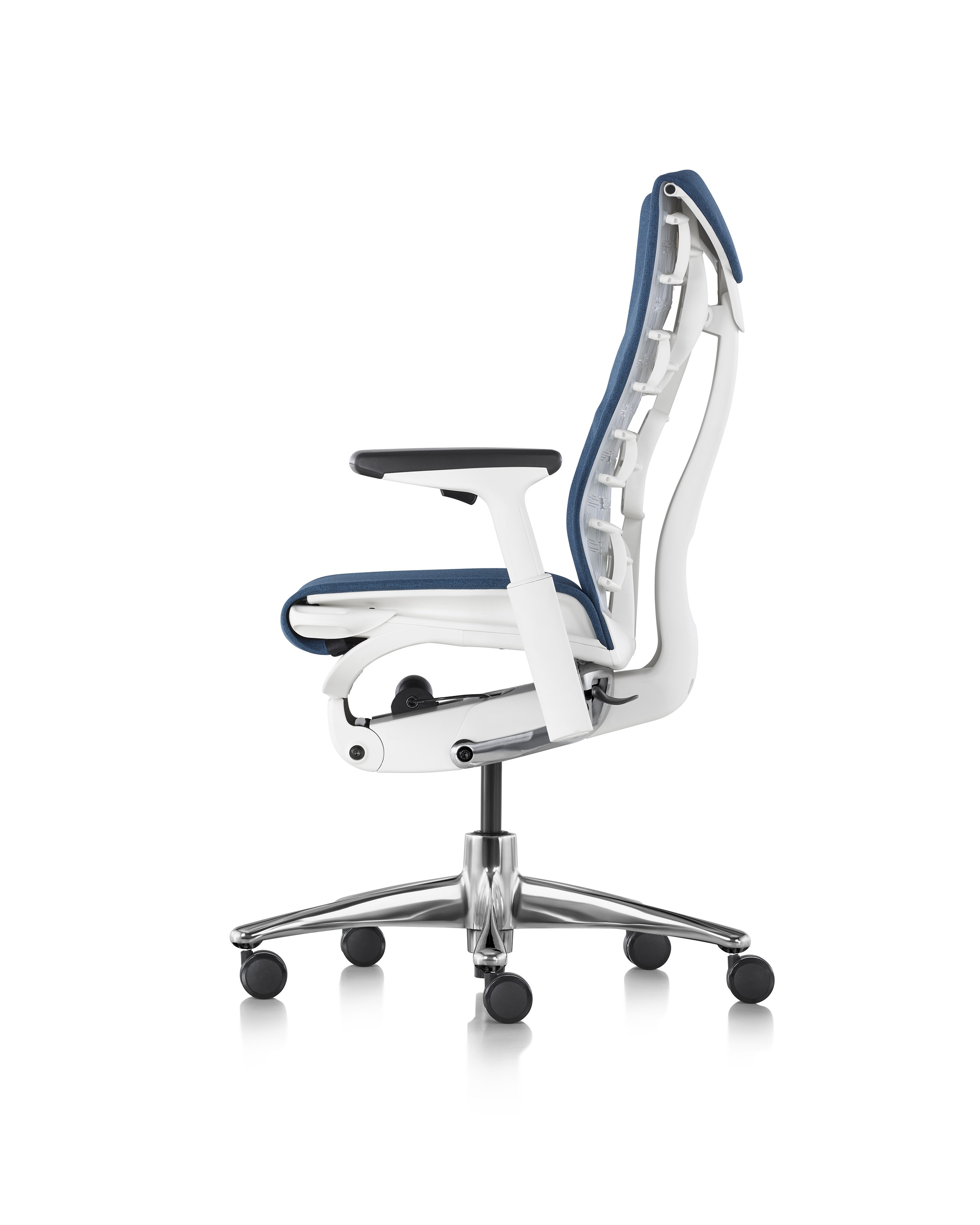 embody chair blue by herman miller