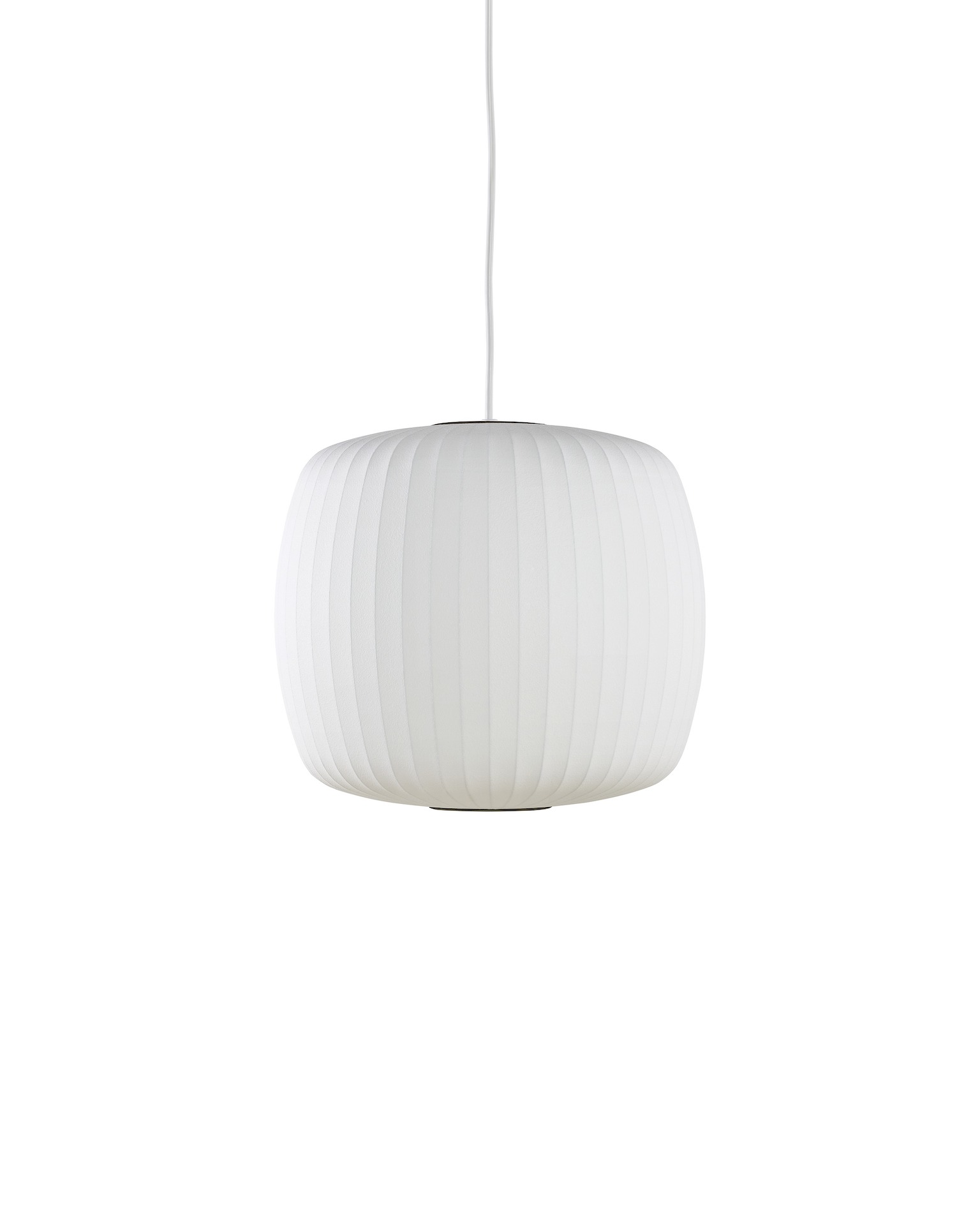 A Roll shaped Nelson Bubble Lamp Pendant.