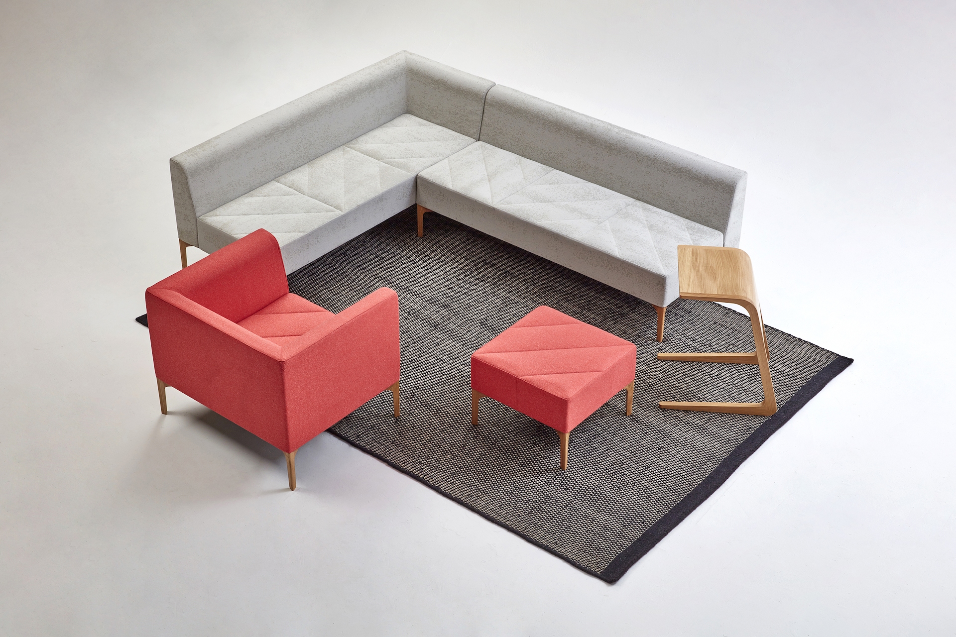 Hatch Lounge Chair with Hatch Modular Seating