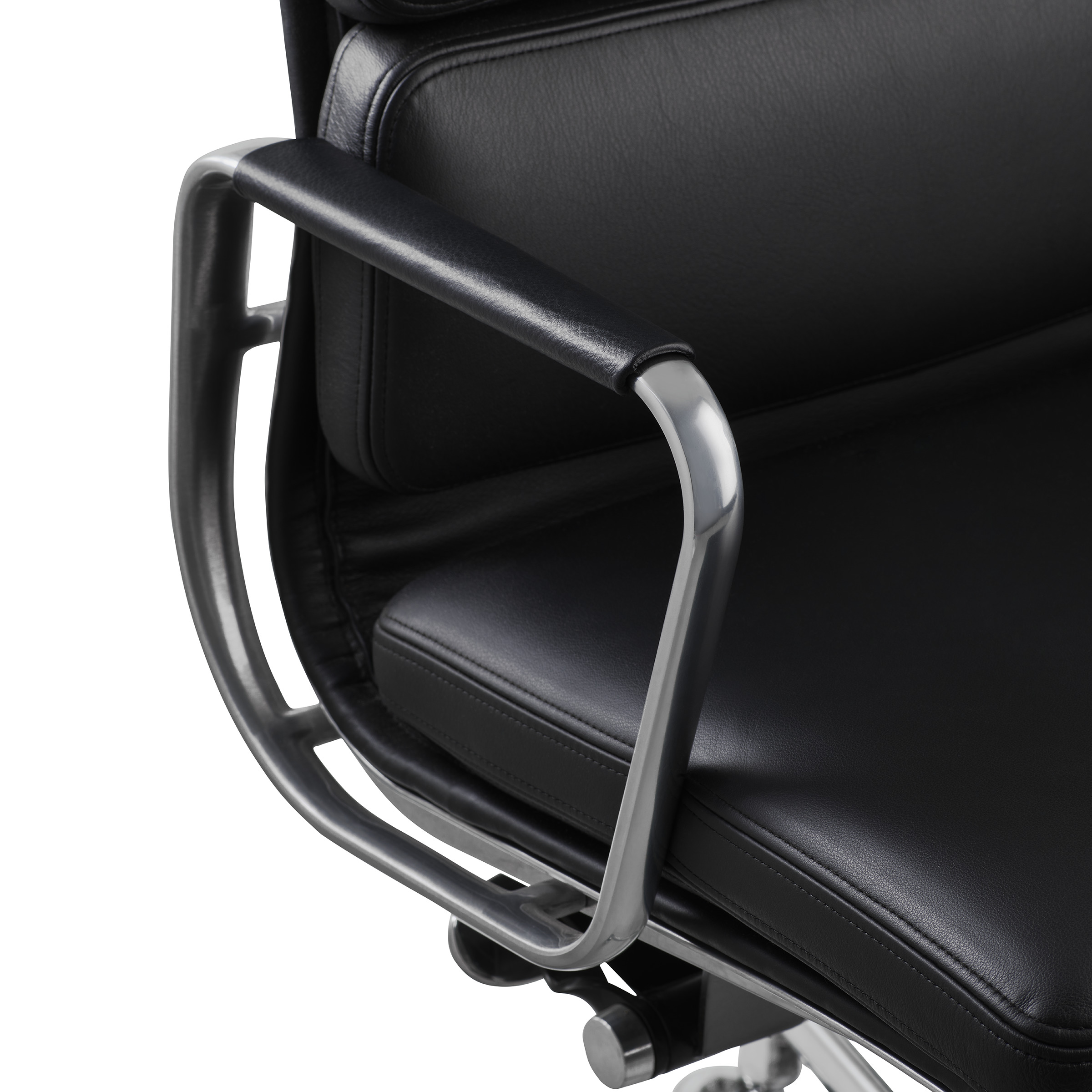 Herman Miller Eames Soft Pad Chair, Management Height in Heron