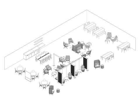 A line drawing - Waiting Room 010