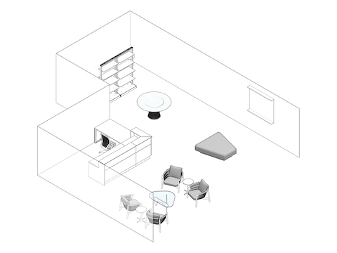 A line drawing - Waiting Room 016