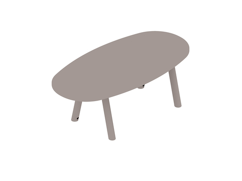 A generic rendering - Boa Table–Oval–Seated Height
