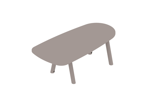 A generic rendering - Boa Table–Teardrop–Seated Height