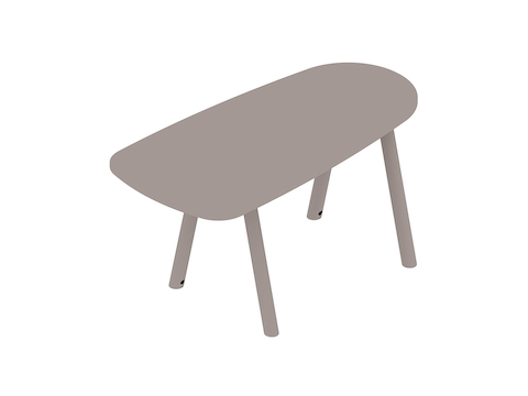 A generic rendering - Boa Table–Teardrop–Standing Height
