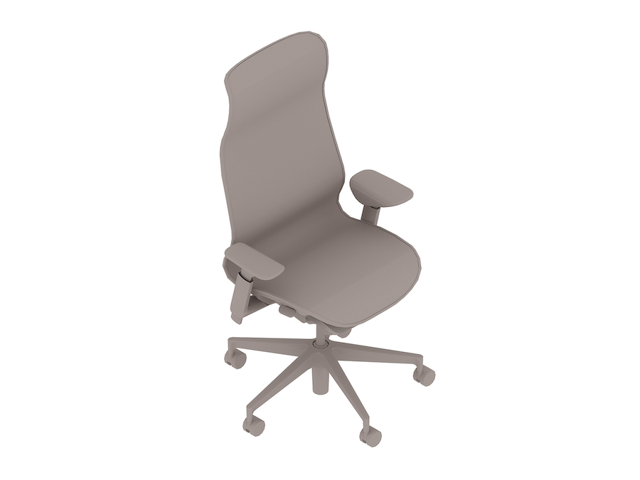Uma renderização genérica - Cadeira Cosm–Encosto alto–Braços com altura ajustável