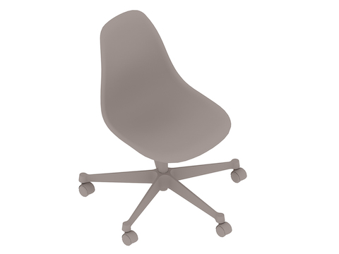 通用渲染图 - Eames工作椅–无扶手–无软垫