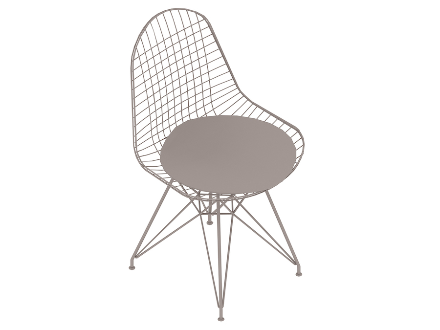 通用渲染图 - Eames钢丝座椅–钢丝底座–带软垫的座垫