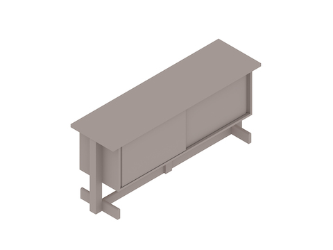 A generic rendering - Land Credenza