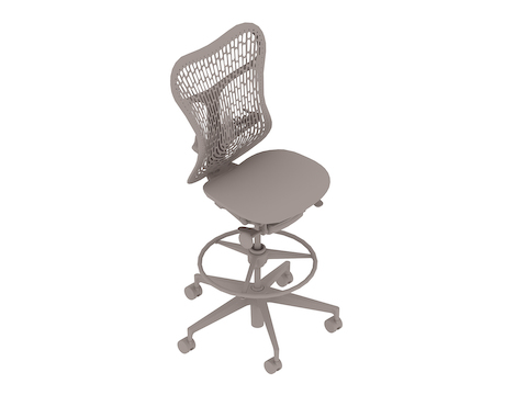 A generic rendering - Mirra 2 Stool–Polymer Back–Armless