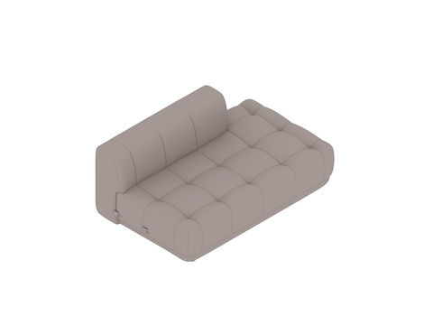 A generic rendering - Quilton Sectional Sofa–Wide–Chaise–Left End