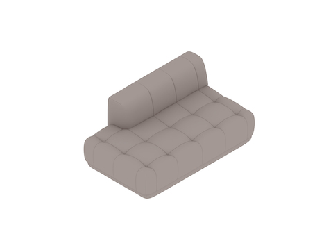 A generic rendering - Quilton Sectional Sofa–Wide–Chaise–Right End