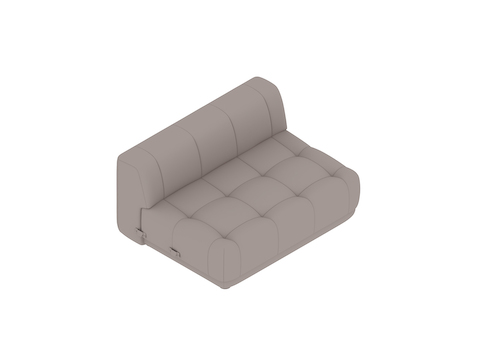 A generic rendering - Quilton Sectional Sofa–Wide–Middle