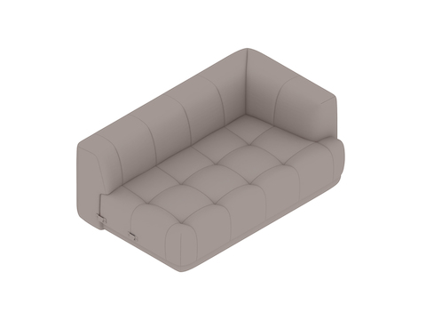 A generic rendering - Quilton Sectional Sofa–Wide–Right End