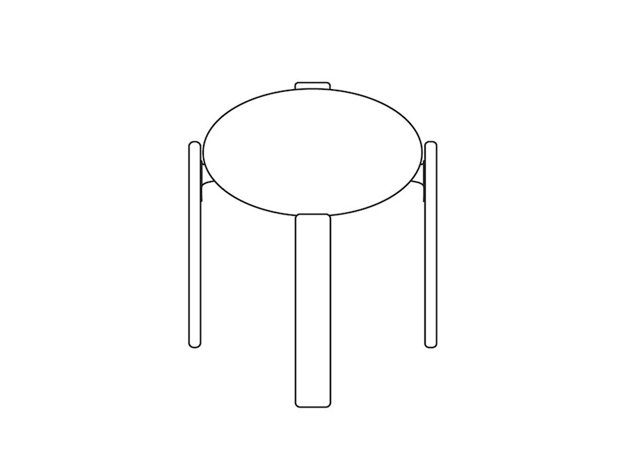 A line drawing - Rey Stool–Low