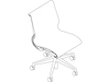 A line drawing - Setu Chair – Armless