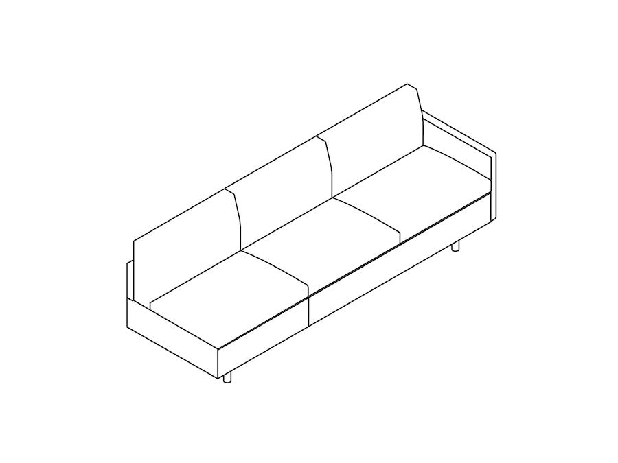 Tuxedo Classic Sofa–Left Arm - 3D Product Models - Herman Miller