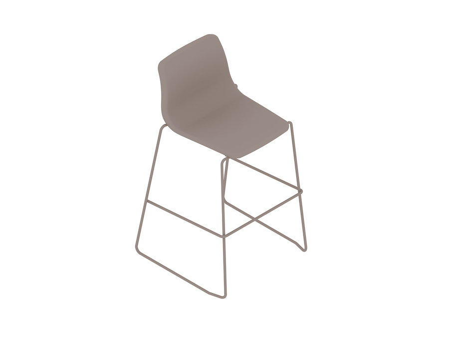Eine generische Abbildung - Viv Hocker–Tischhöhe–Kufengestell
