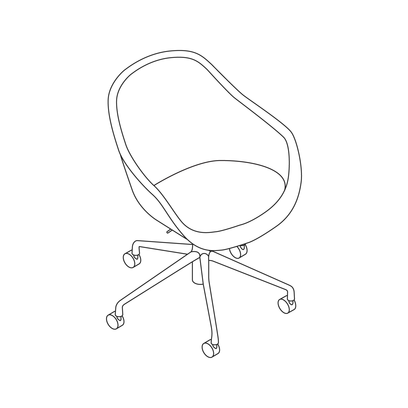 Anaconda Visitor Chair - petite chaise - hauteur d'assise : 29 – 38 cm