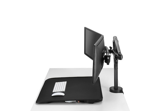 Elevador manual para escritorio de computadora, Pase de trabajar en una  silla a trabajar de pie fácilmente. En Basic Seats contamos con opciones en  ergonómia que mejorarán su experiencia al trabajar.