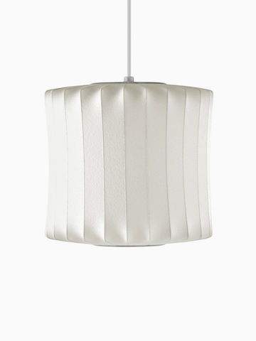 Una lampada a sospensione bianca. Selezionare per andare alla pagina del prodotto di Nelson Lantern Bubble Pendant.