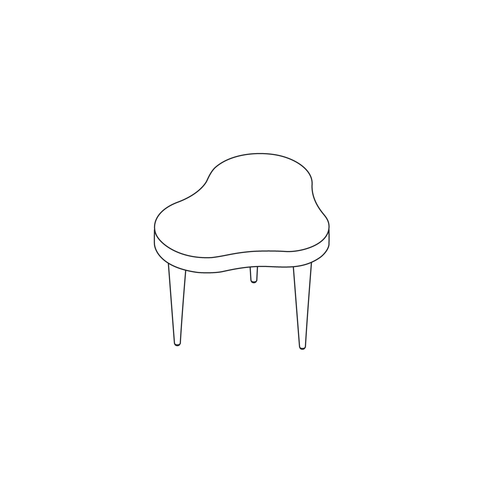 A line drawing - Rohde Paldao Side Table–Low