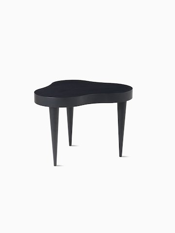 A front view of a Rohde Paldao side table in ebony.